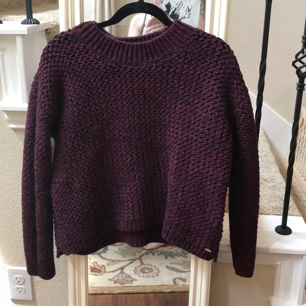 Maroon Knit Sweater
